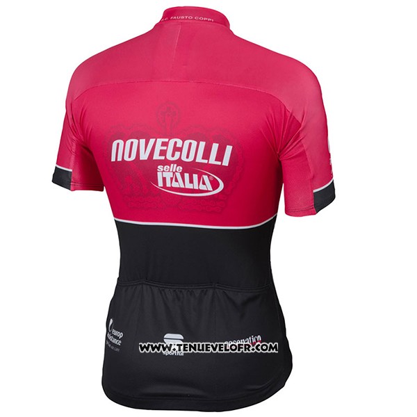2017 Maillot Ciclismo Nove Colli Rouge et Noir Manches Courtes et Cuissard